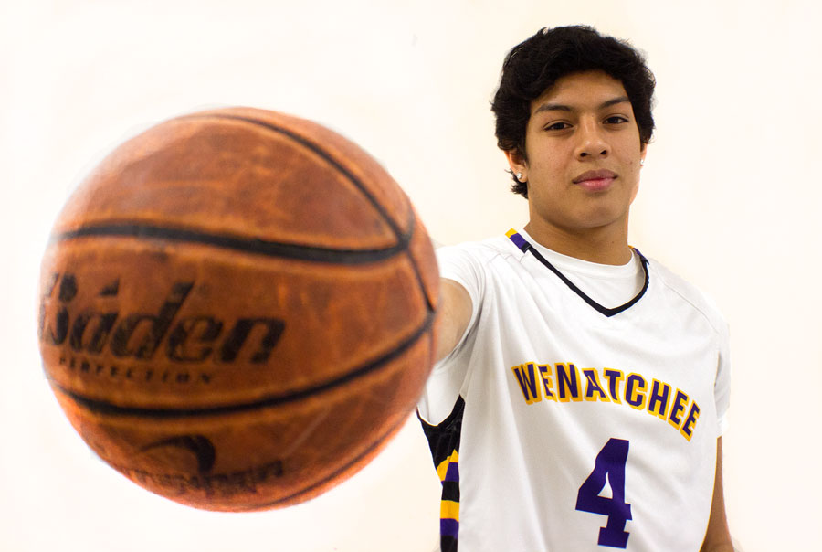 After+constantly+moving+from+city+to+city+before+coming+to+Wenatchee+High+School%2C+freshman+Tony+Esquivel+has+finally+settled+down%2C+playing+a+huge+role+in+the+success+of+the+varsity+basketball+team+playing+point+guard.