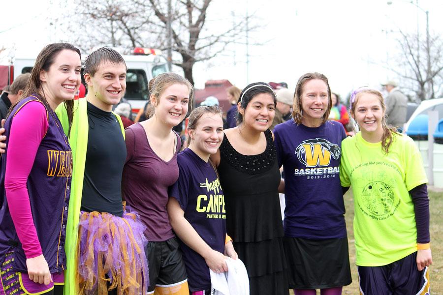 Wenatchee High School Key Club members pose for a photo after the Polar Bear Plunge on March 8. The plunge raised over $20,000 for Washington Special Olympics.
