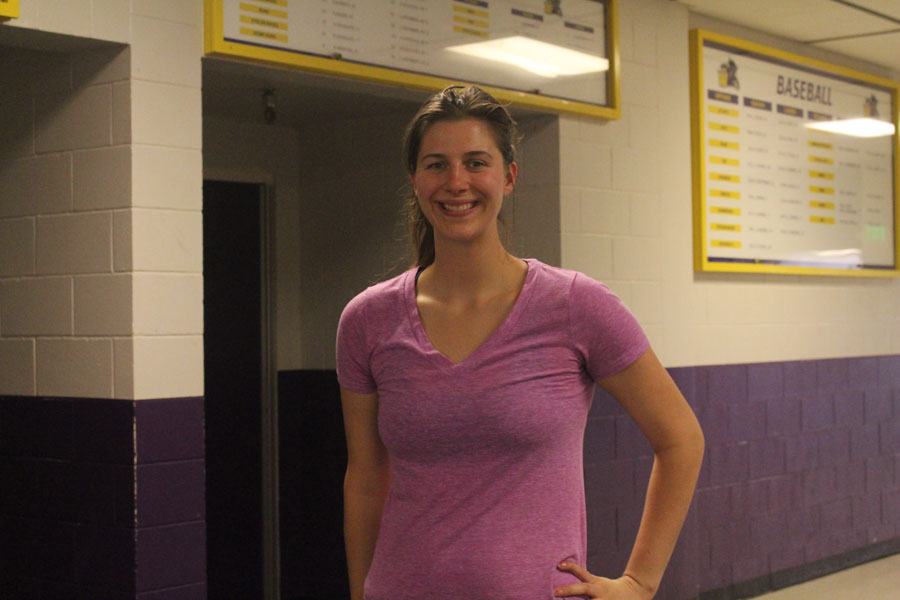New freshman volleyball coach Rachel Lippert