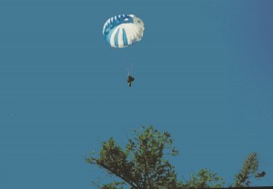 Science teacher John Spencer fights fires as a smoke jumper during his summers off from teaching.