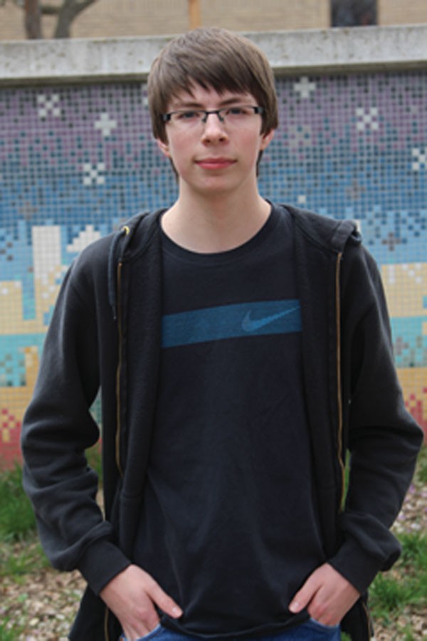 Freshman Aaron Abelsen has moved to Wenatchee High School from the small town of Stehekin.