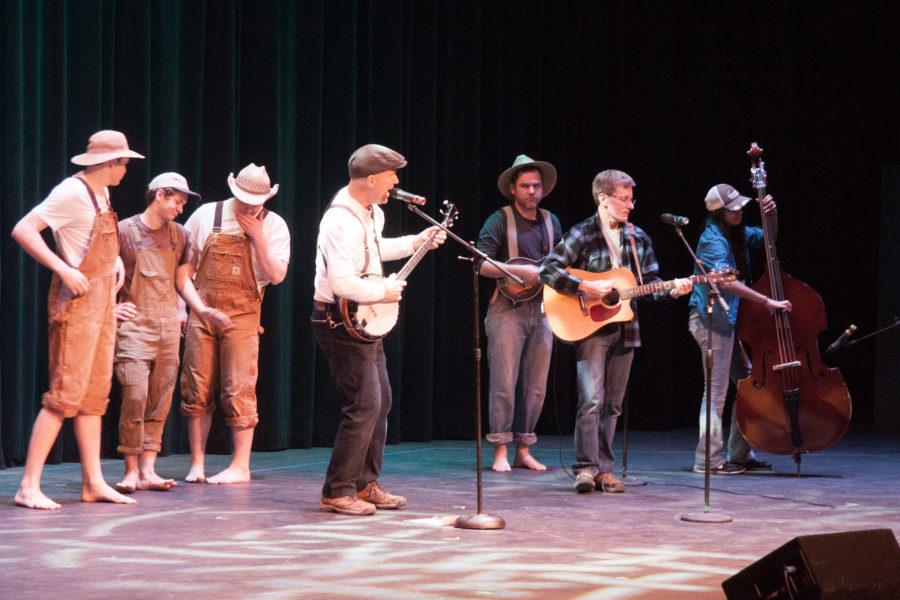 The winning talent show team, The Froggy Bottom Boys, performs Man of Constant Sorrow.
