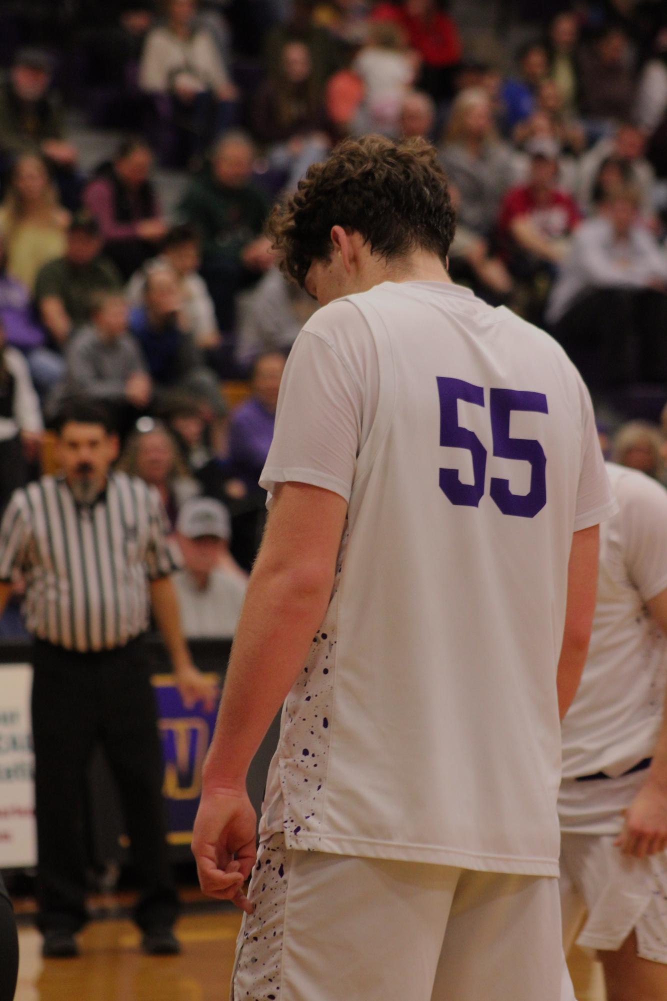 Boys Basketball Litterbox and senior night